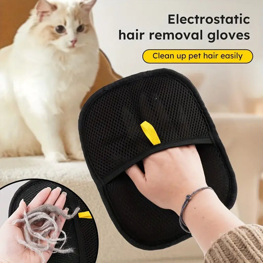 Lint remover glove